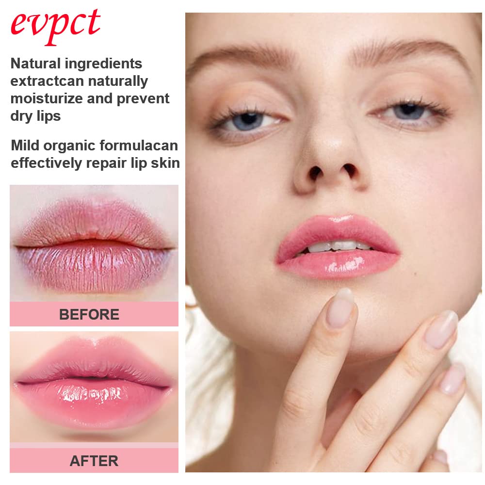 evpct 2Pcs Blueberry Tinted Lip Balms PH Lip Color Changing Lipstick Balm Stain Gift Set Queen for Women Girls Korean Mood Long Lasting Color Change Light Pink Lipstick Lip Tint Plumper Gloss