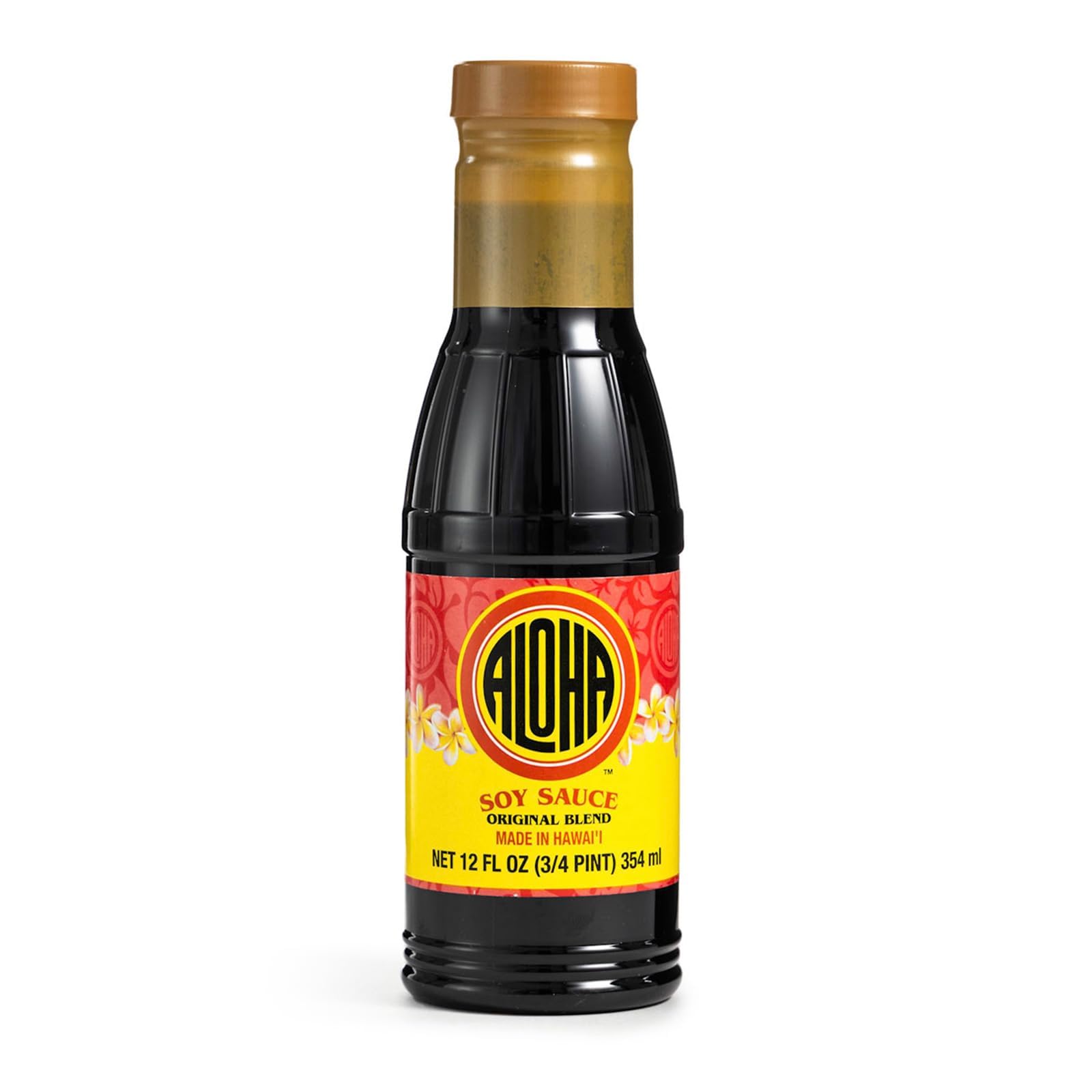 Aloha Shoyu - Lower Salt Soy Sauce with 25% Less Sodium - Versatile and Balanced Shoyu Sauce - Made in Hawaii - 12 oz. Bottle