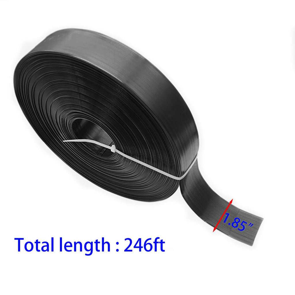 Chain Link Fence Privacy Tape, 246ft x 0.15ft Chain Link Fence Slats, Fence Covering Privacy, Brown (200PCS Button + Puncher Included)