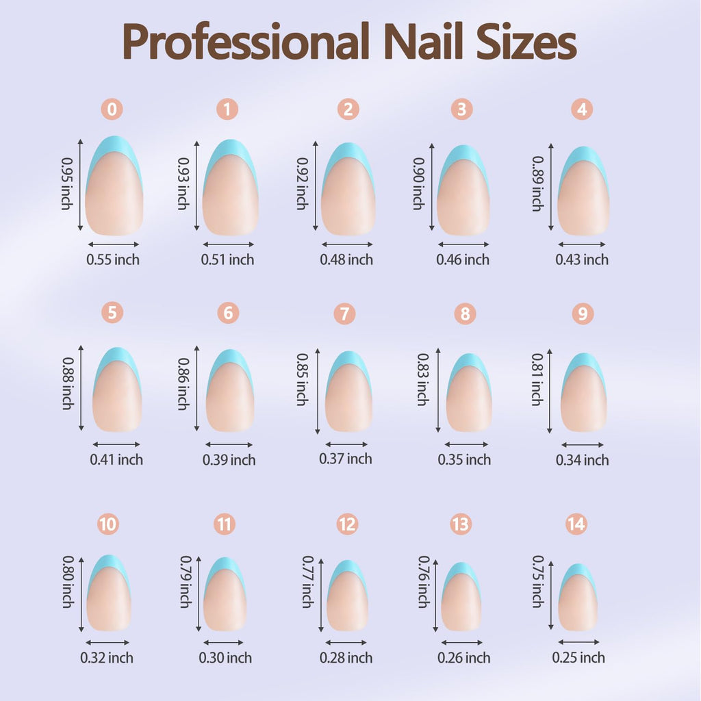 Misssix XBASICTIPS French Tip Press On Nails, 300Pcs French Gel Nail Tips Long Square, Soft Gel Pre-shaped No Need to File 3 in 1 Tips, Fake Nails for Nail Art DIY Extension Designs 15 Sizes