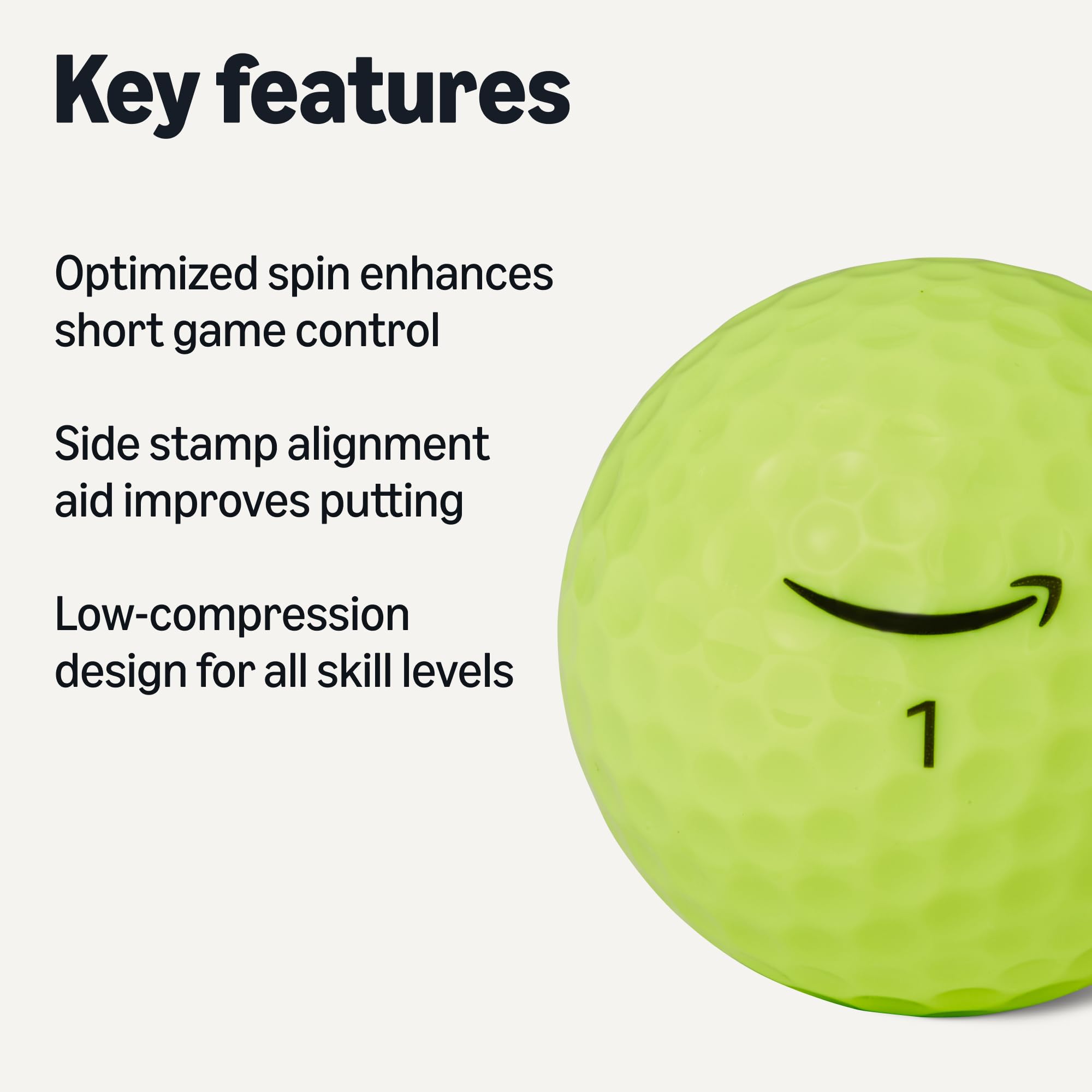 Amazon Basics Core Soft Golf Balls