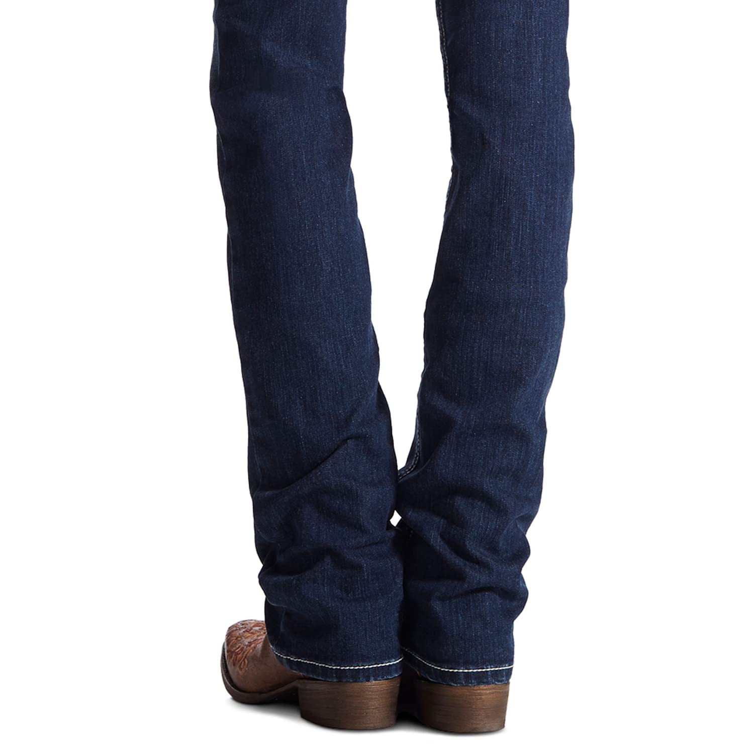 Ariat Women's R.E.A.L. Mid Rise Stretch Icon Stackable Straight Leg Jean
