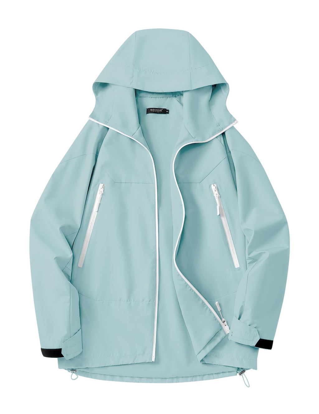 Avoogue Rain Jacket for Women Waterproof Lightweight Rain Coat Hiking Windbreaker Jacket with Hood