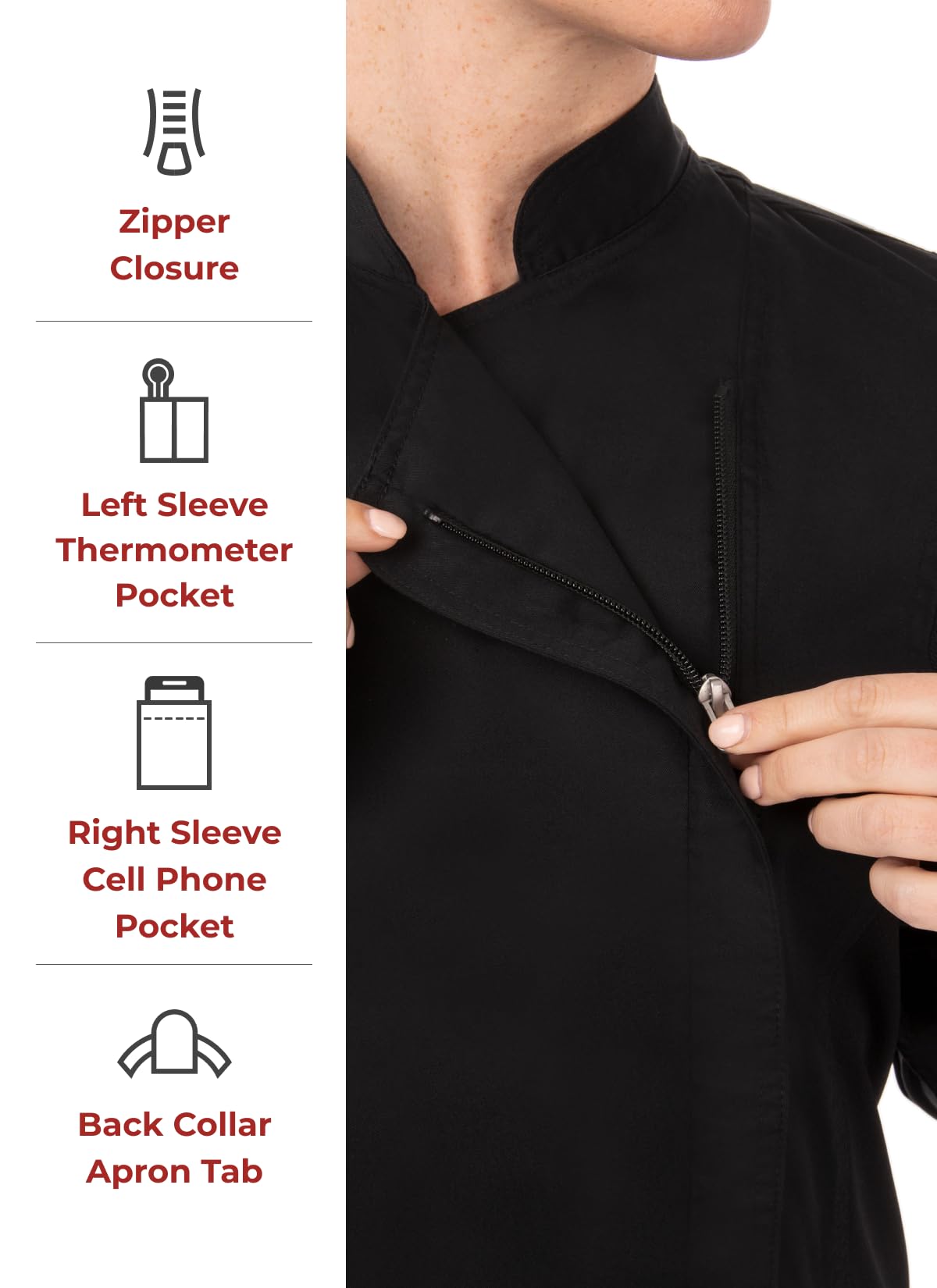 Chef Works Women's Hartford Cool Vent Chef Coat