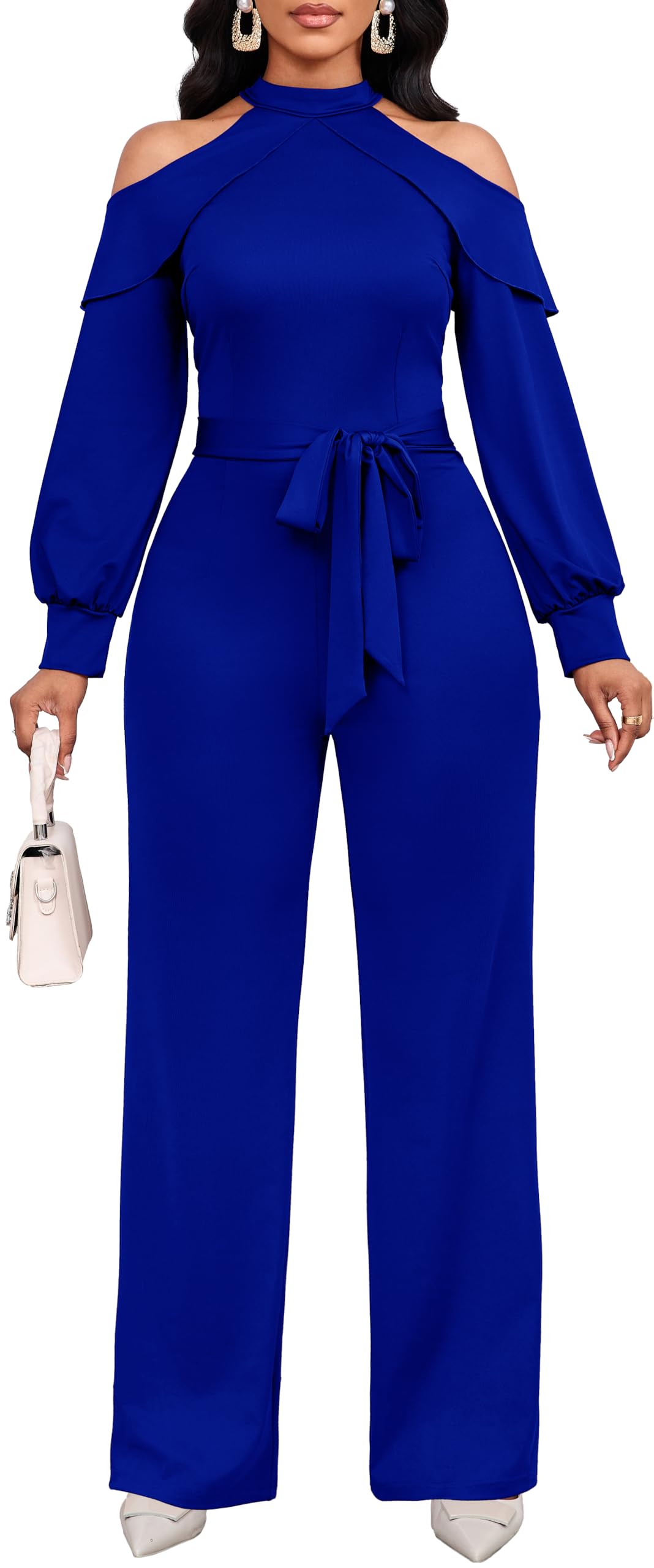 Jumpsuit for Women Sexy Elegant Long Straight Pants Cocktail Printing Jumpsuits Party Club with Zipper