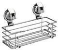 TESOT Suction Cup Shower Caddy, Shower Shelf Soap Dish with Hooks for Razor, Sponge, Rust Proof 304 Stainless Steel, Black