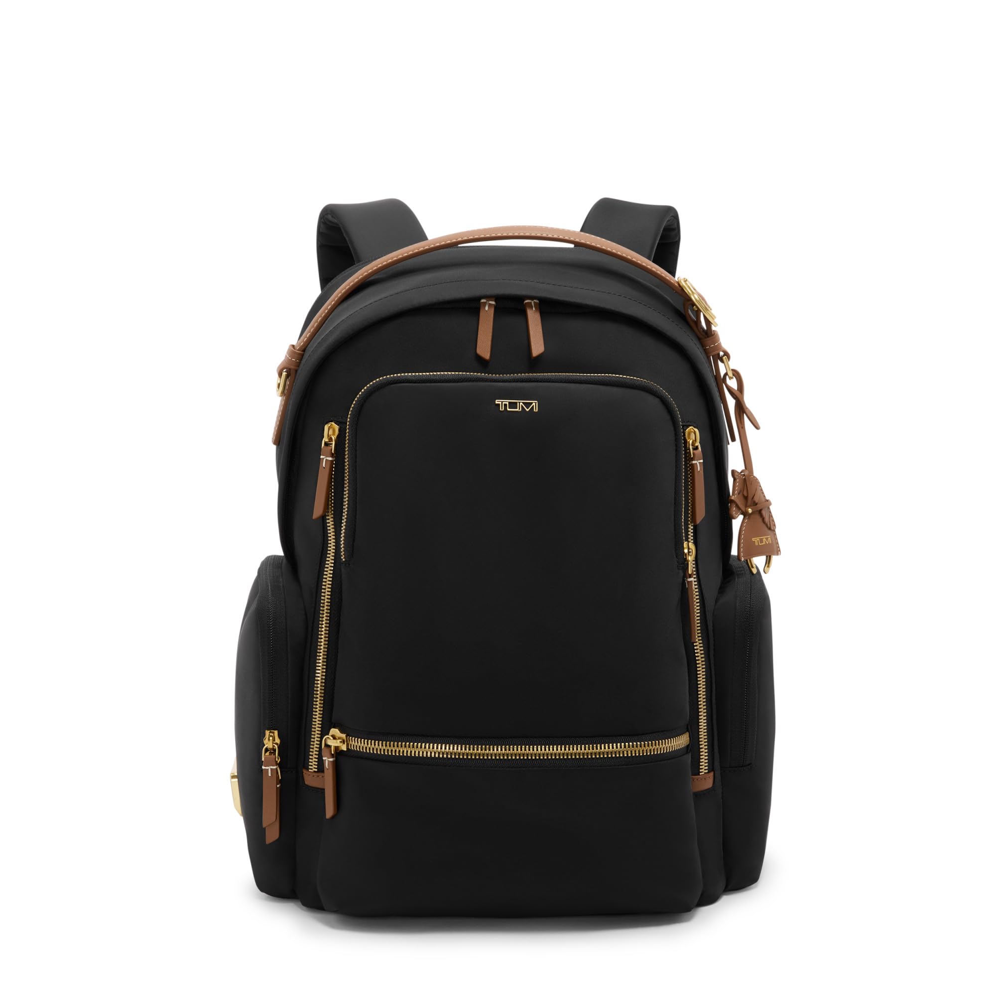 TUMI - Voyageur Celina Backpack - Women's Work and Travel Bag - 16.0" X 10.6" X 6.5" - Holds Up to 16" Laptop - Black & Gold Hardware