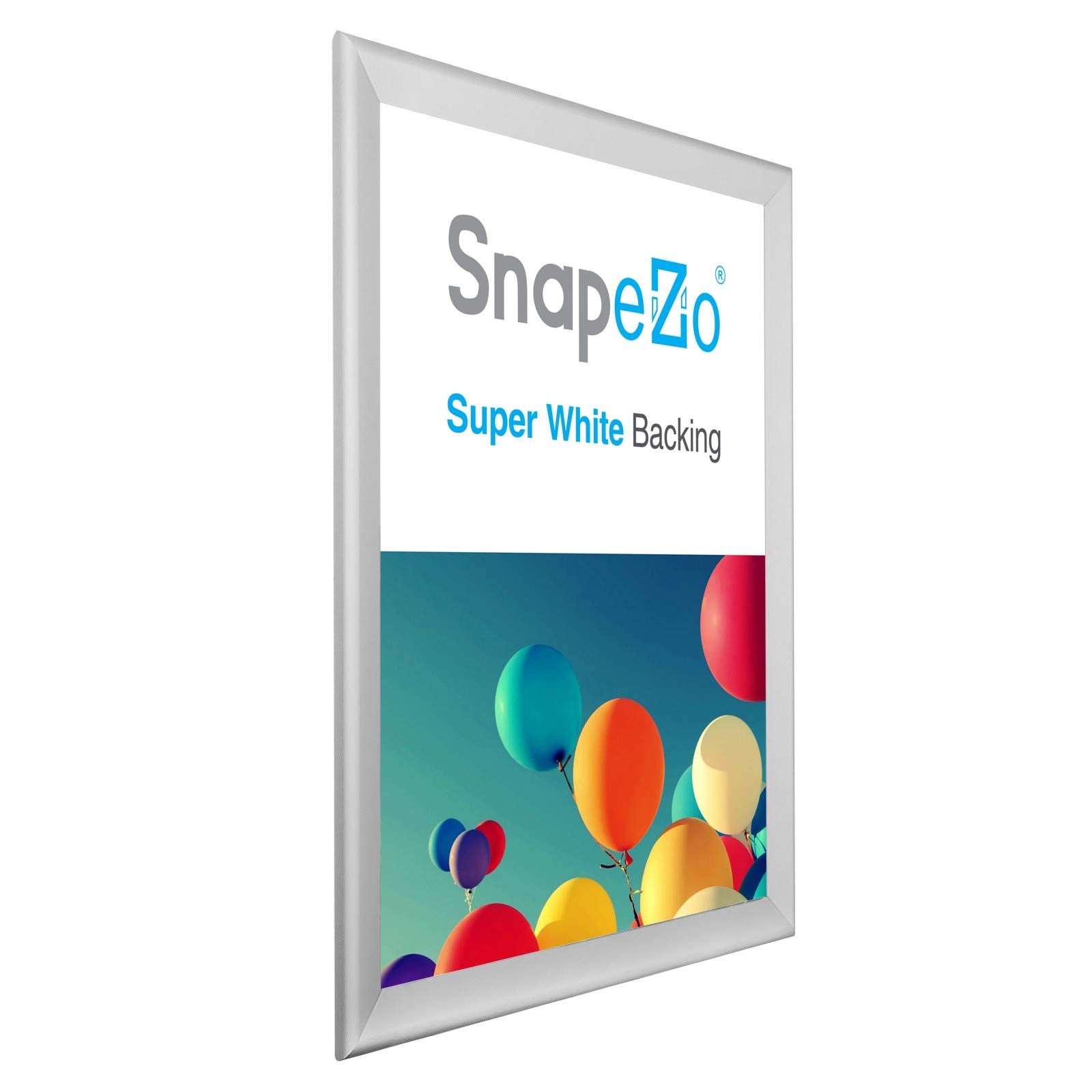 SnapeZo Movie Poster Frame 27x40 Inches, Black 1.7 Inch Aluminum Profile, Front-Loading Snap Frame, Wall Mounting, Wide Series for One Sheet Movie Posters