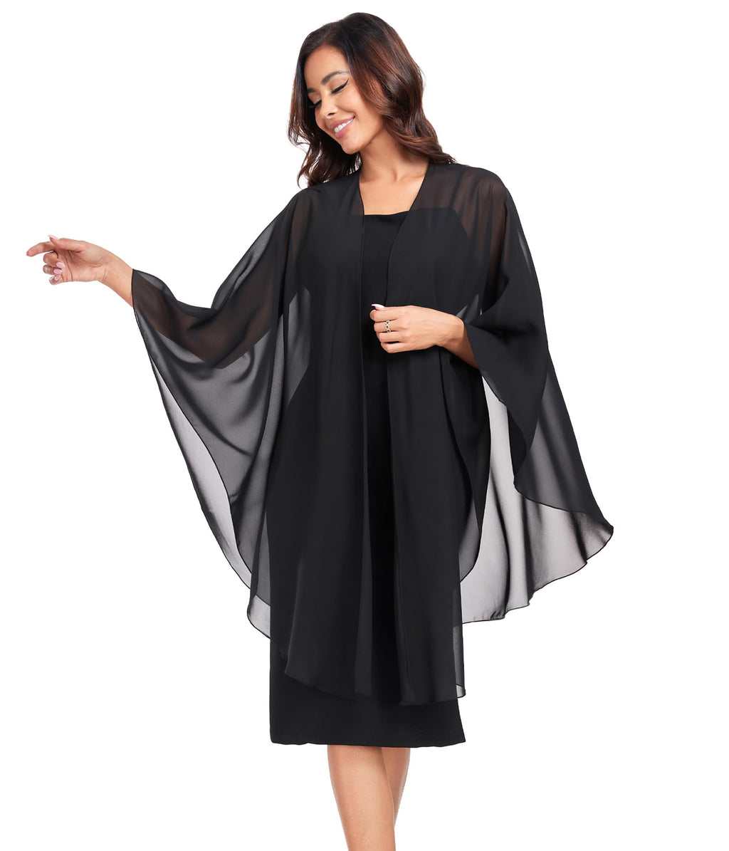 TONGFANTFL Shawls Wraps for Evening Wedding Party Chiffon Scarf Soft Bridal Wraps Wedding Guest Shawl Coverage