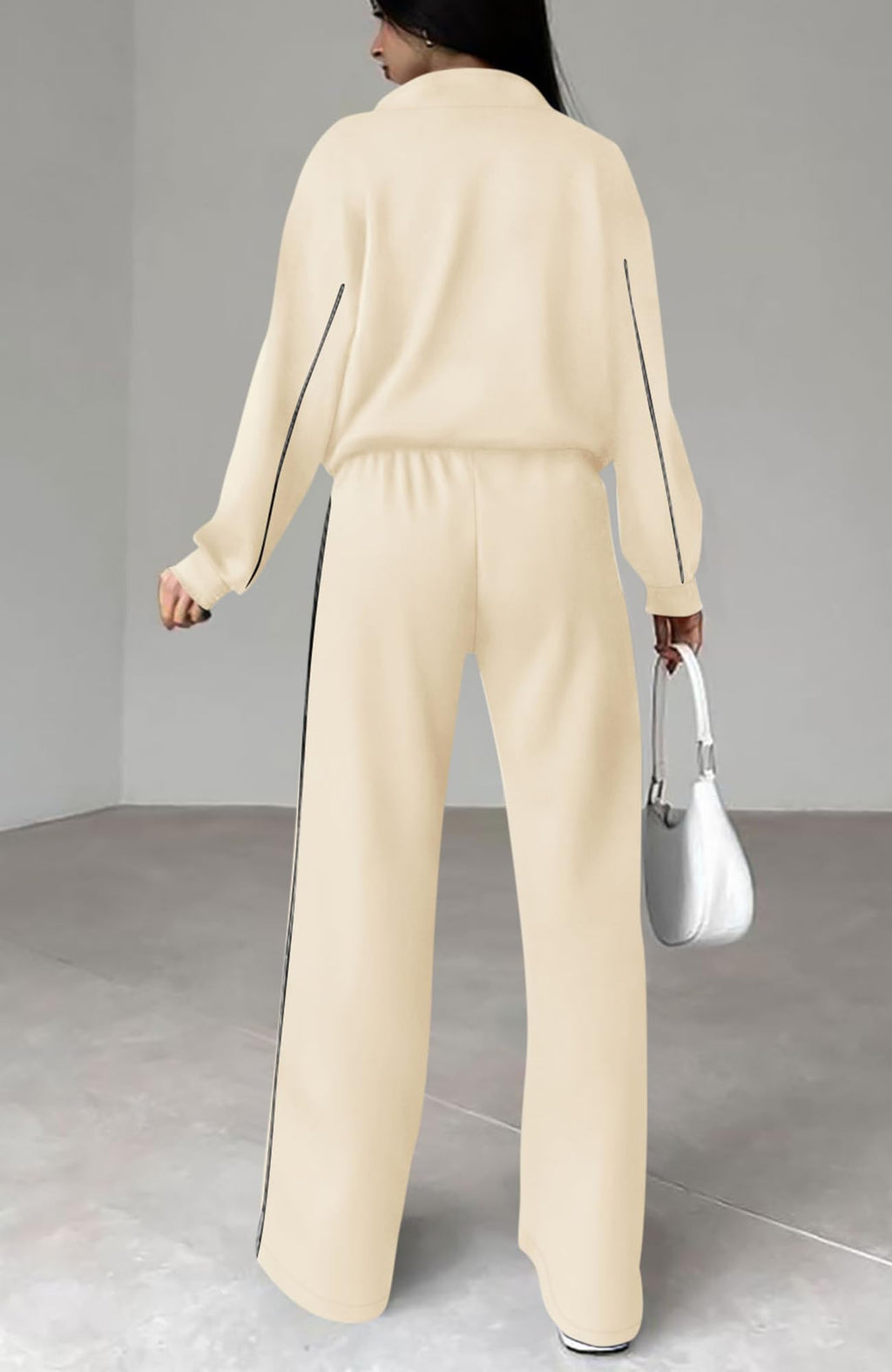 BTFBM Women's Two Piece Tracksuit Fall 2026 Long Sleeve Zip Up Sweatshirt Long Pants Outfits Jogger Sweatsuit Sets