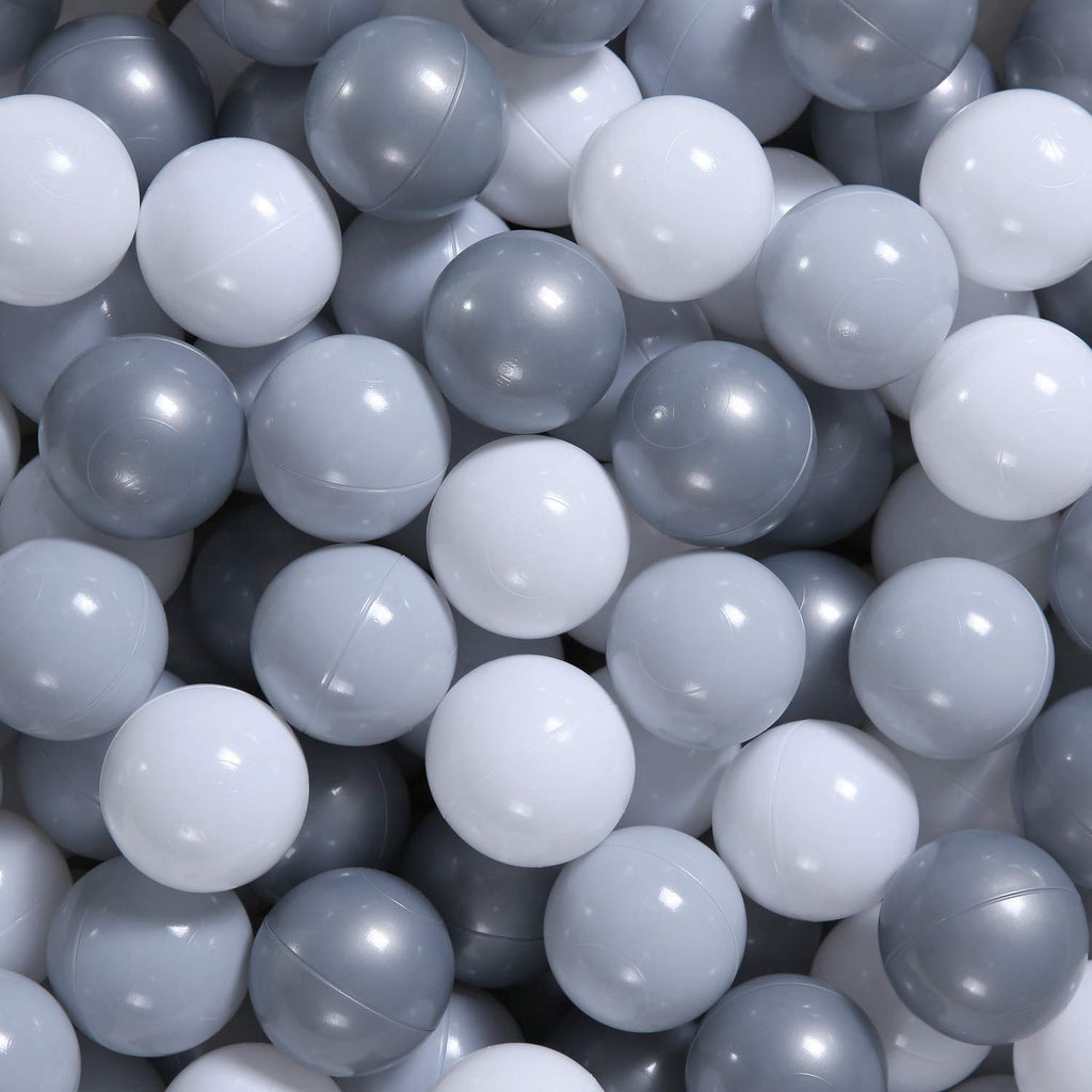 GOGOSO Ball Pit Balls for Toddler, Baby Plastic Playballs Kids Soft Pastel Pelotas Non-Toxic BPA-Free,Mix Color,100 Balls
