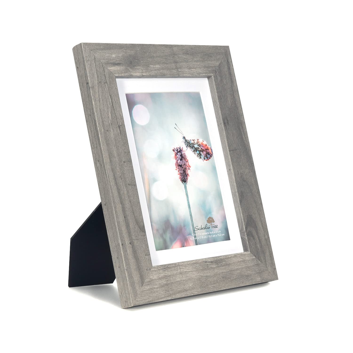5x7 Picture Frame Gold, Display 5x7 without Mat or 4x6 with Mat, Wall Gallery Photo Frames