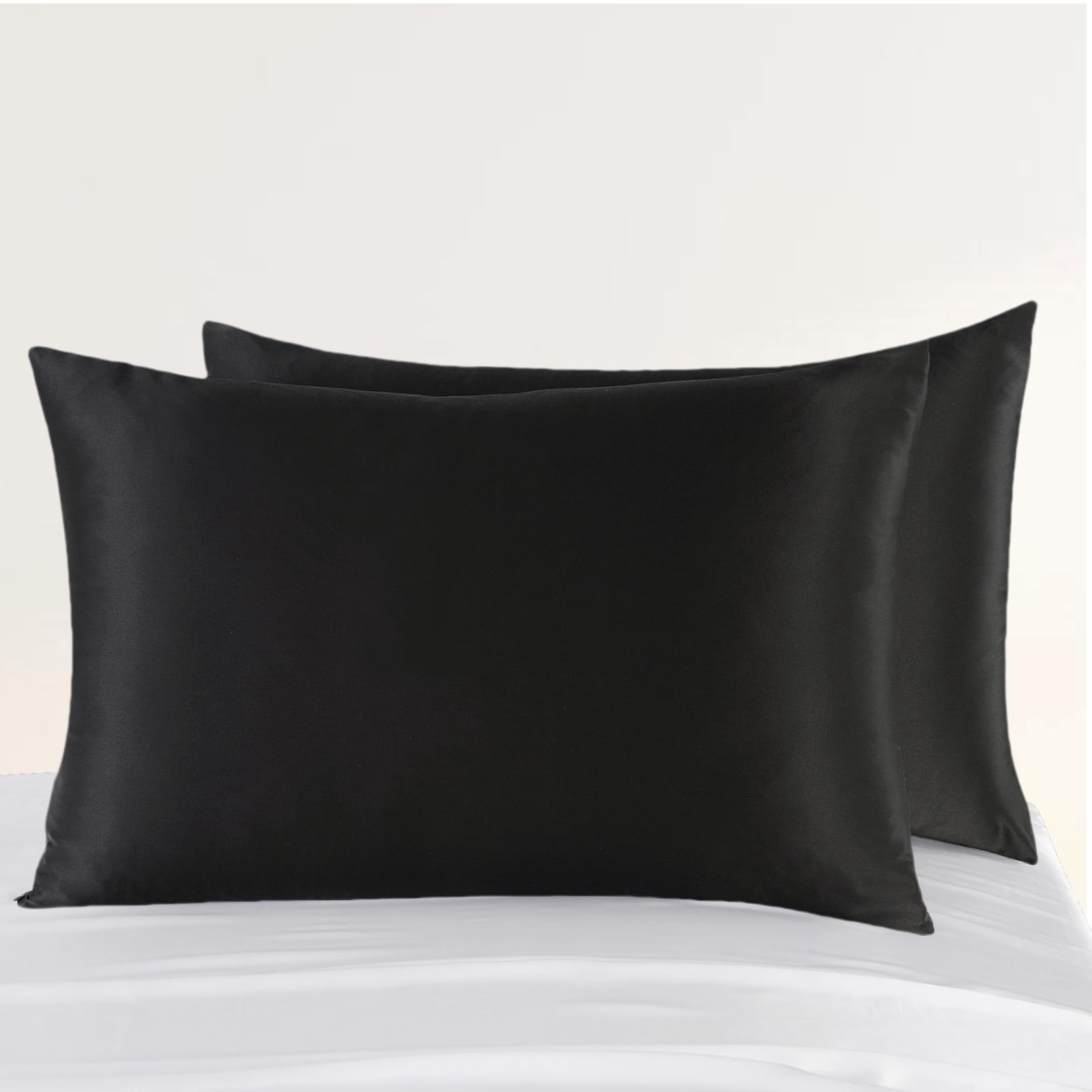 ZIMASILK Upgraded 100% 6A Grade Pure Mulberry Silk Pillowcase for Hair and Skin Silk Pillow Cases with Reinforced Hidden Zipper, More Soft & Durable, Gift Box (Standard 20"x26" Beige)