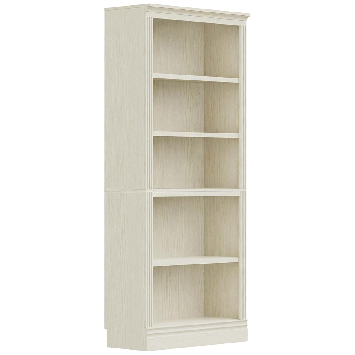 JAHRSTIM Halston Bookshelf, 5-Tier Tall Deep Storage Shelf, Adjustable Open Shelving Unit Closet Organizer and Storage for Living Room Home Office Bedroom, Modular Deep Bookcase Bookshelves