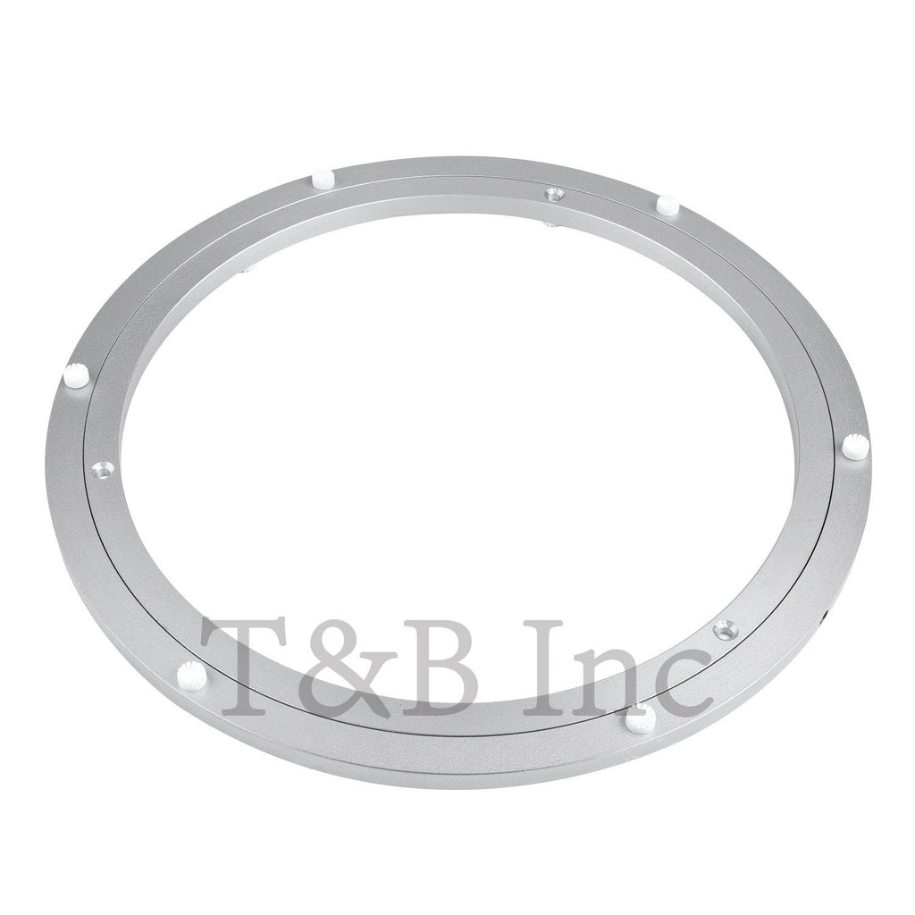 TamBee Aluminum Lazy Susan Heavy Duty Metal Rotating Hardware Turntable Bearing Ring Lazy Susan Base Only (8-Inch Heavy Duty)