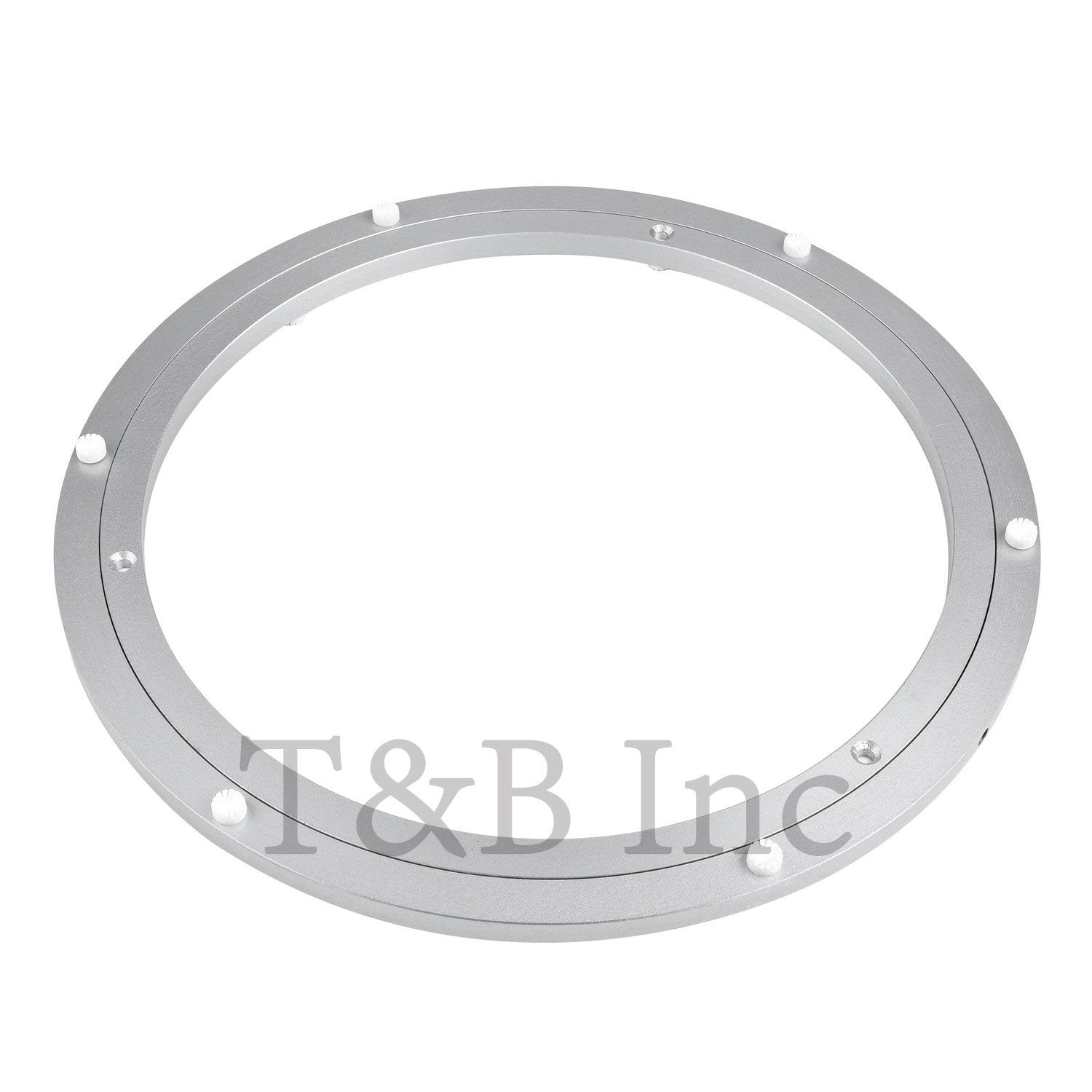 TamBee Aluminum Lazy Susan Heavy Duty Metal Rotating Hardware Turntable Bearing Ring Lazy Susan Base Only (8-Inch Heavy Duty)