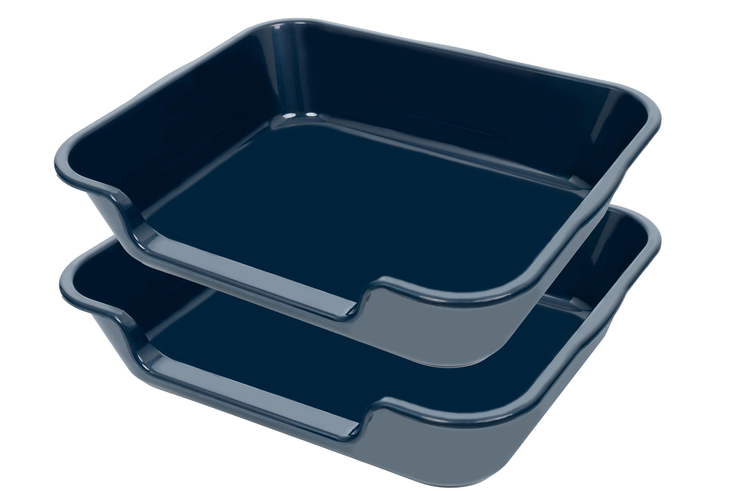1 Pack of Extra Large Cat Litter Box (ABS Material), Low Entry Senior Litter Pen for Geriatric Kitty Big Cats, Jumbo Pet Safe Litter Boxes Tray for Pets Potty (Beach Sand, 20" L x 15.5" W)