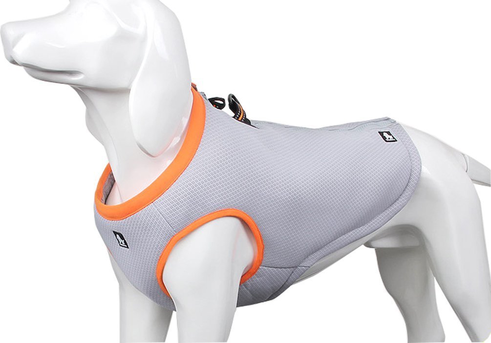 SGODA Dog Cooling Vest Harness Cooler Jacket Yellow XX-Small