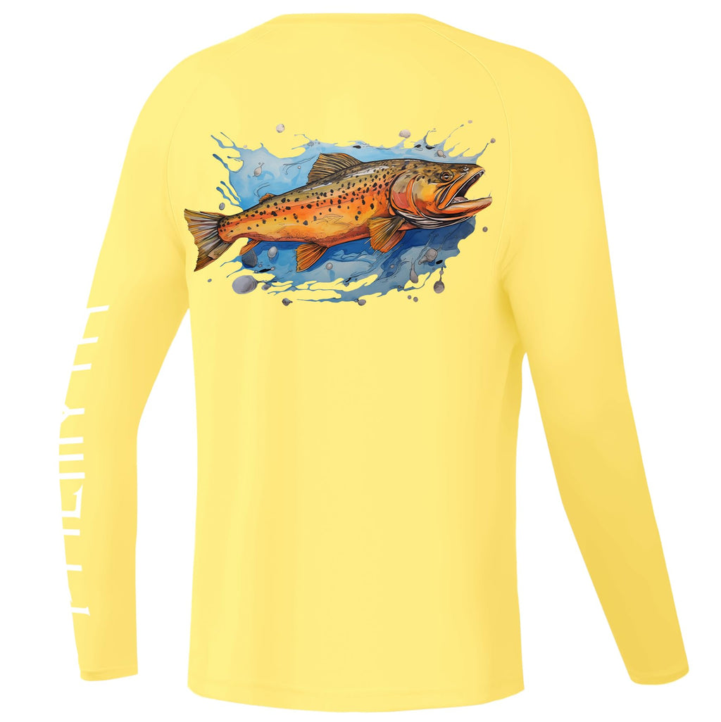 Palmyth Boys Fishing Shirt Youth Long Sleeve T-Shirt UPF 50+ Sun Protection