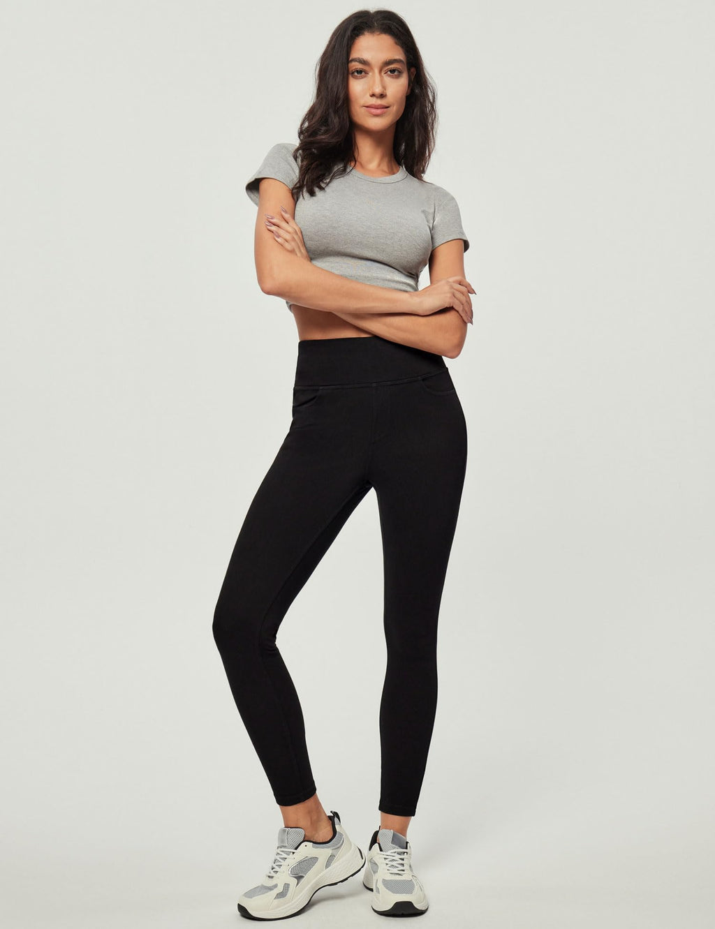 Heathyoga Stretchy Jeans for Women Trendy High Waist Pull On Jeggings Tummy Control Womens Skinny Jeans Leggings with Pockets