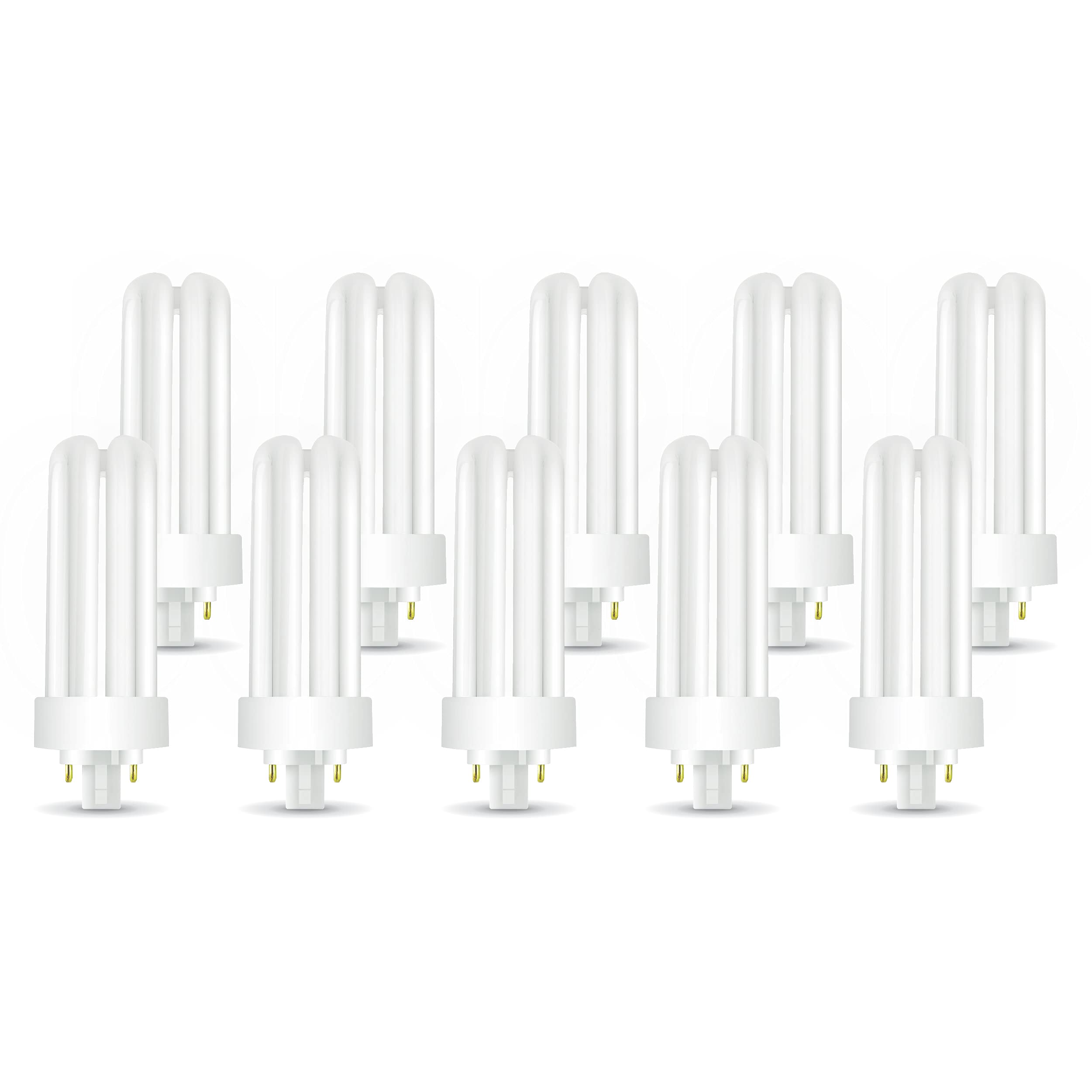 Circle PLT-26W 827 CFL Bulb, 6 Pack – 26 Watt Triple Tube, GX24q-3 4-Pin Base, 2700K Warm White – Replaces Sylvania 20879, Philips 458240, GE 97614 – Electronic Ballast, 120V