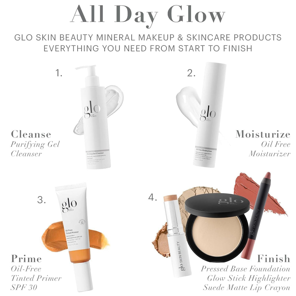 Glo Skin Beauty Pressed Base Powder Foundation, Beige – Buildable Sheer to Full Coverage, Long Wear Face Powder Compact, Pressed Powder Makeup for Smooth, Semi-Matte Finish