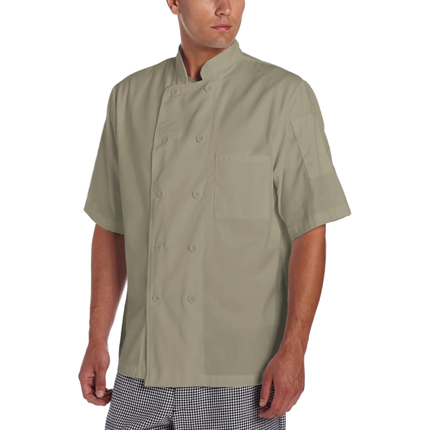 Chef Code Men's Short Sleeve Unisex Classic Chef Coat