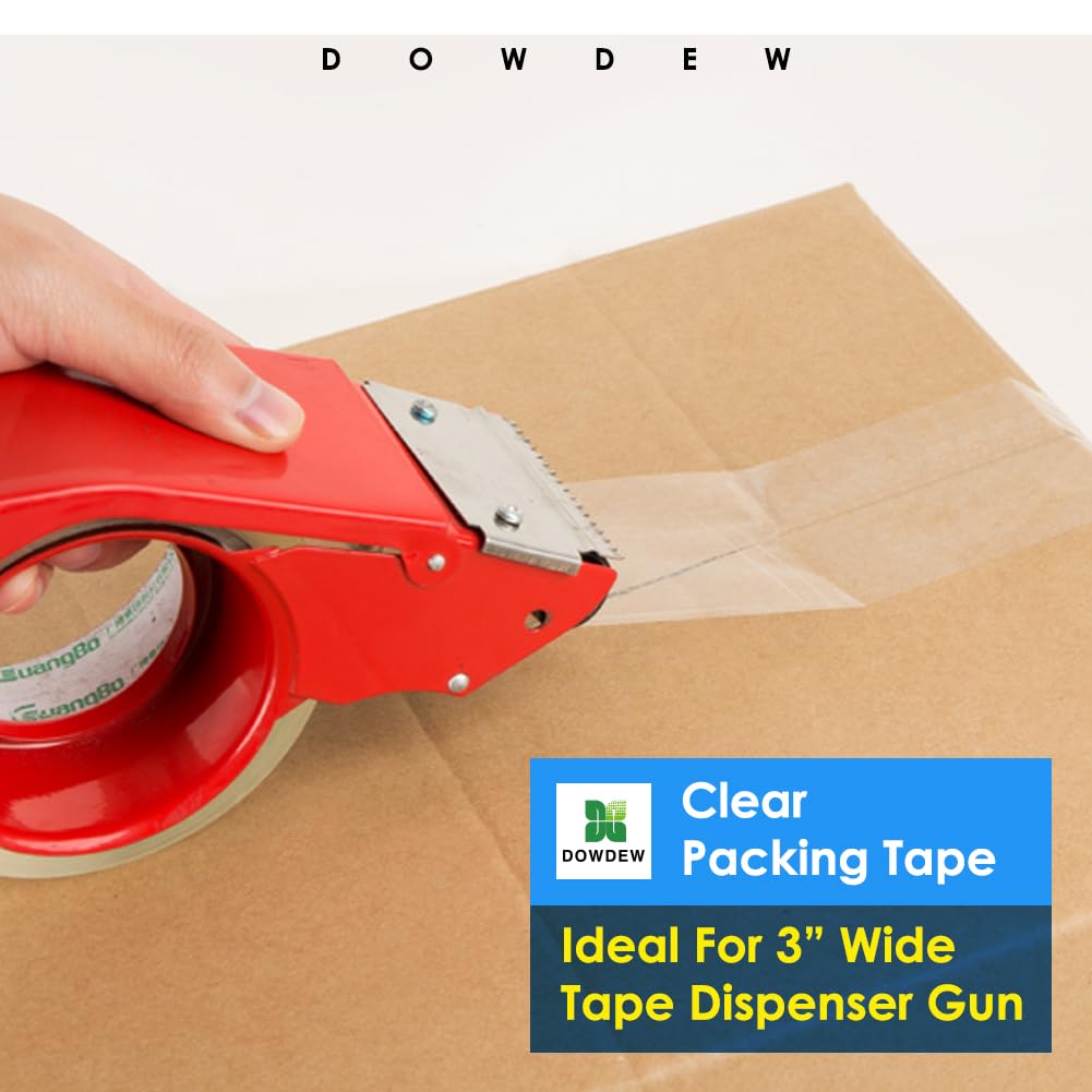 Clear Packing Tape, Heavy Duty Packaging Tape 1.88 inch x 55 Yards Refill Roll for Shipping Mailing Moving [Ultra Strong - Super Thick] (1 Roll / 55 Total Yards)