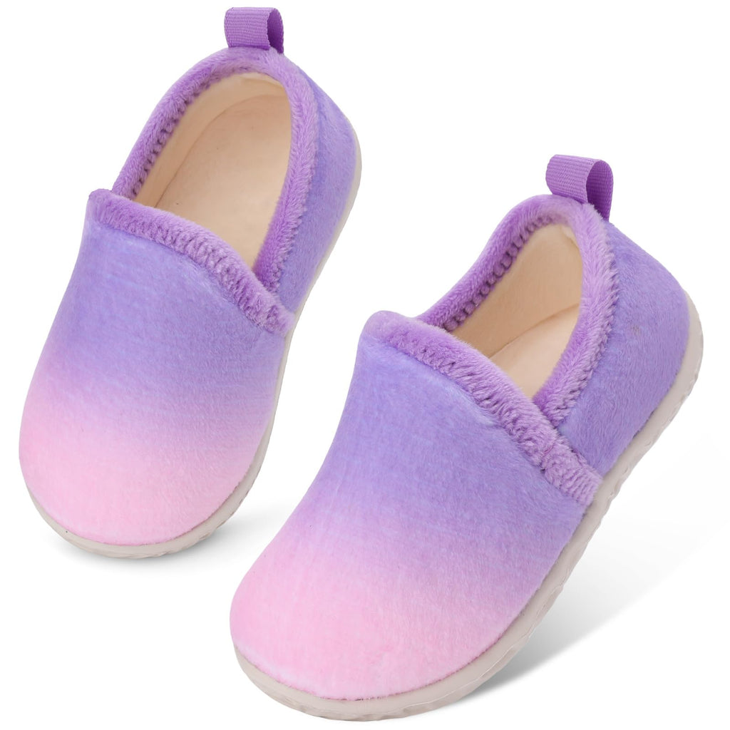 Lefflow Toddler Slippers Boys Girls House Shoes Slip on Baby Sock Shoes Lightweight Outdoor Walking Shoes