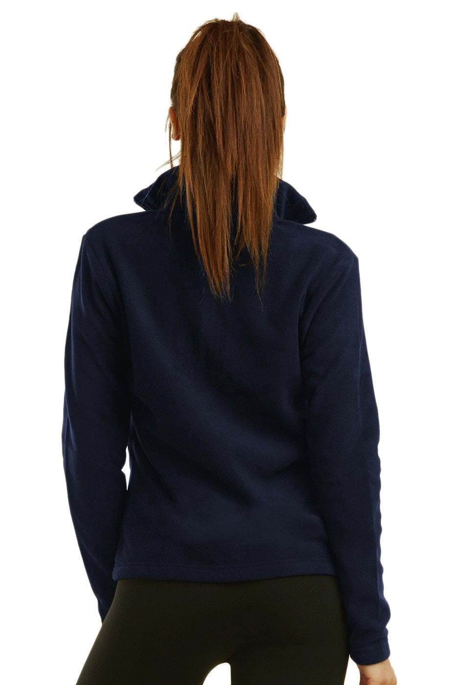 Sofra Women's Polar Fleece Full Zip Up Winter Jacket