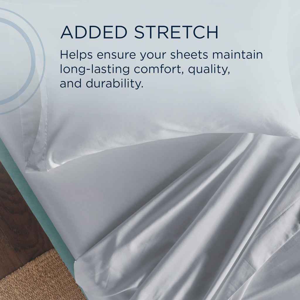 TEMPUR Classic Cotton Sheet Set Cool Gray - Twin