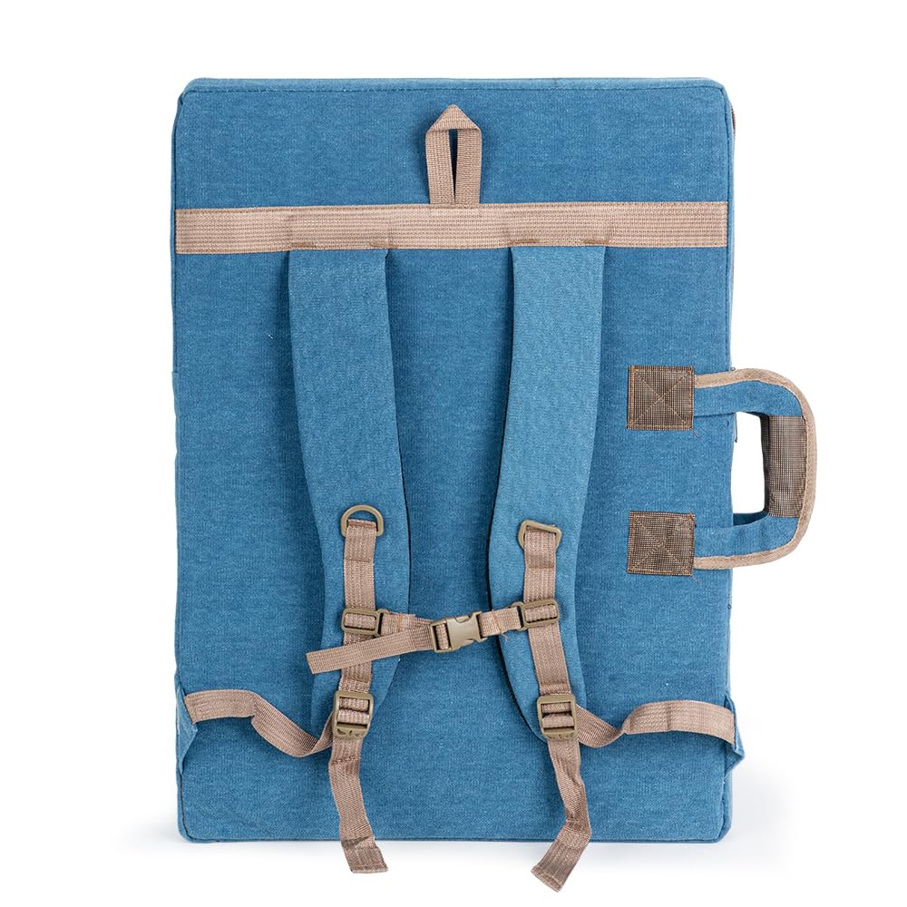 TRANSON Art Portfolio Case Artist Backpack Canvas Bag Large 26” x 19.5”