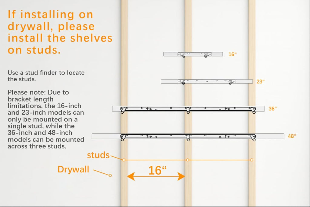 BAYKA White Floating Shelves for Wall, 22.5 inches Wall Mounted Rustic Wood Shelves for Bathroom, Bedroom, Living Room, Floating Shelves for Books/Storage/Decor (Set of 3)