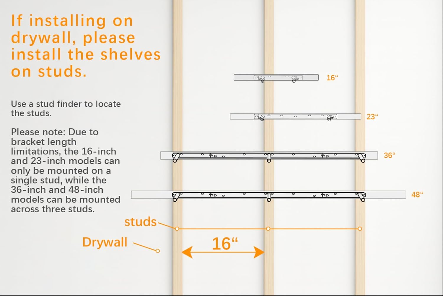 BAYKA White Floating Shelves for Wall, 22.5 inches Wall Mounted Rustic Wood Shelves for Bathroom, Bedroom, Living Room, Floating Shelves for Books/Storage/Decor (Set of 3)