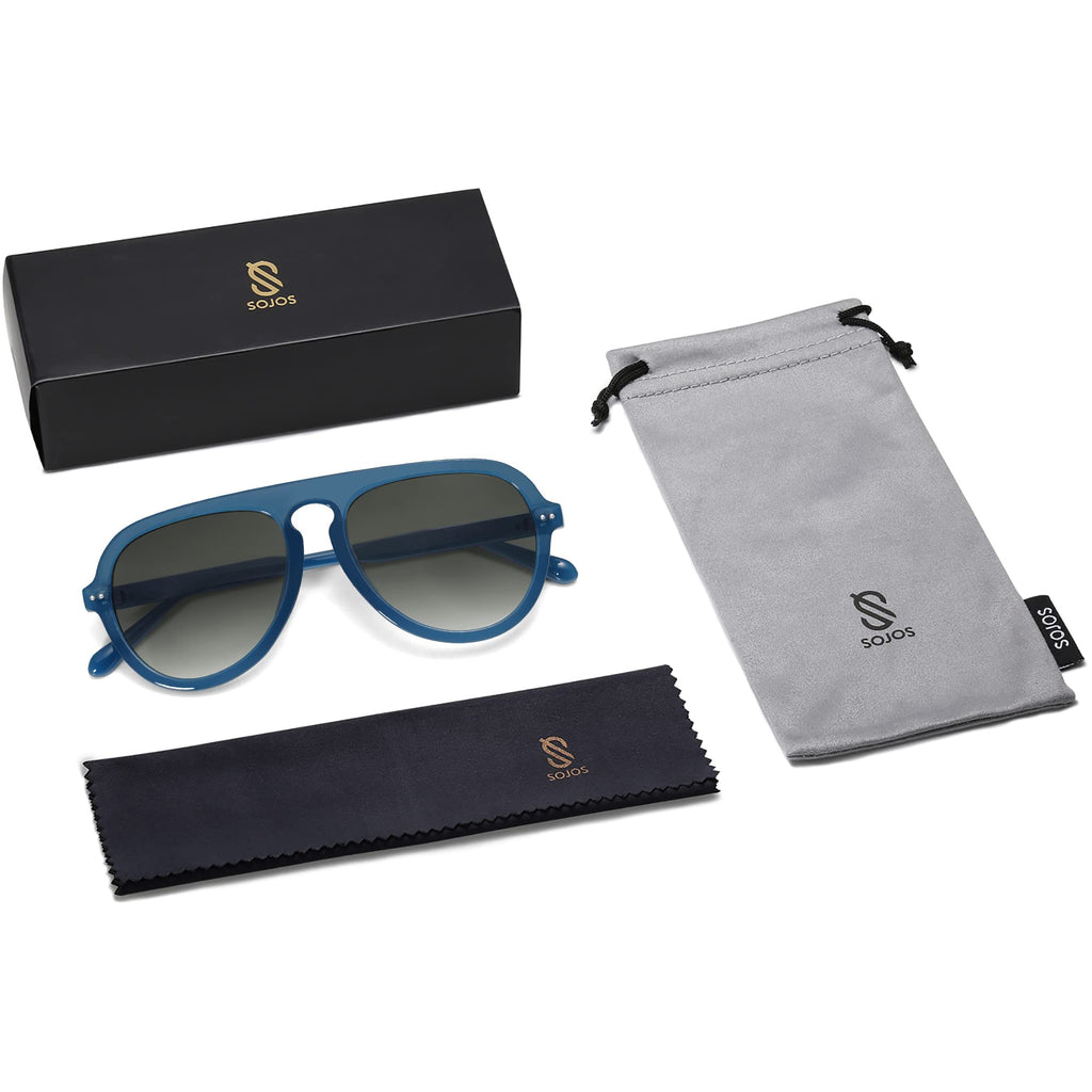 SOJOS Retro Aviator Sunglasses Womens Mens Vintage Plastic Frame Shades Lentes De Sol Para Mujer SJ2255