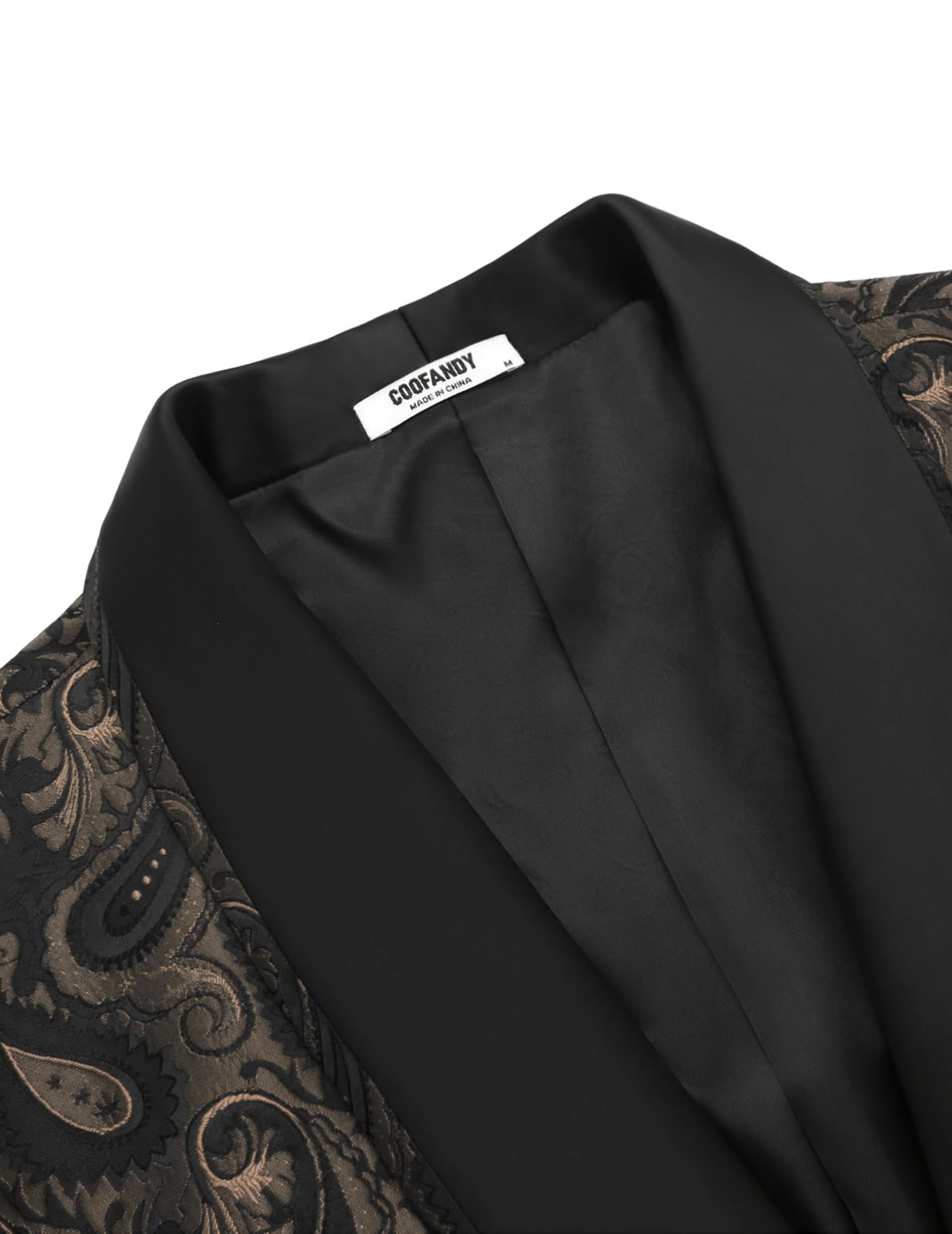 COOFANDY Men's Floral Tuxedo Suit Jacket Slim Fit Dinner Jacket Party Prom Wedding Blazer Jackets