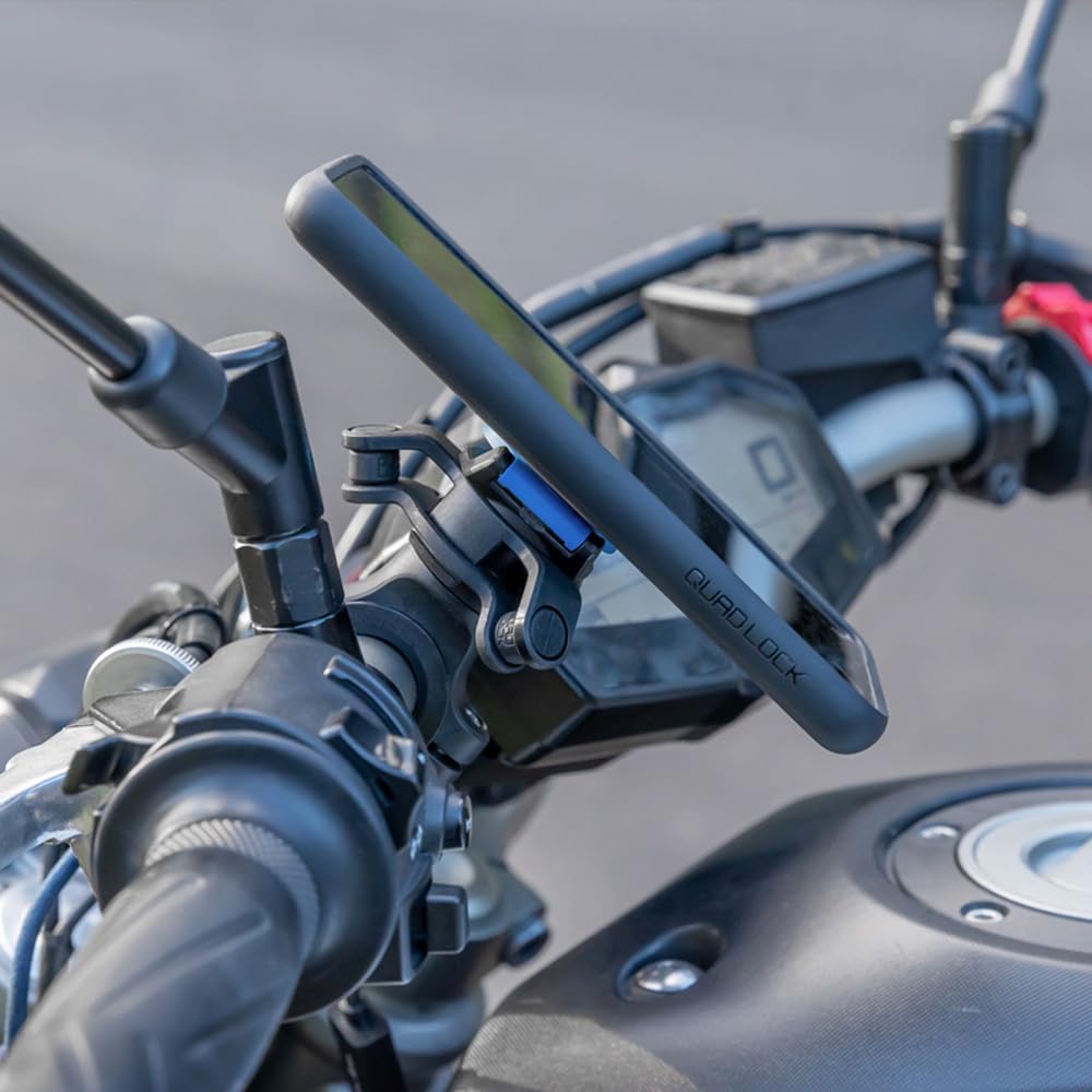 Quad Lock Motorcycle Handlebar Mount Kit with Vibration Dampener and MAG Phone Case for Samsung Galaxy S23
