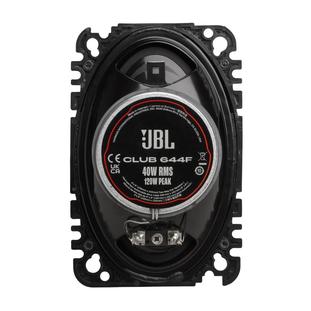 JBL Club 34F - 3-1/2" (87mm) Two-Way Car Speaker, 75 Watts Peak, 25 Watts RMS, Sensitivity (@ 2.83V): 89dB, Frequency Response: 90Hz – 20kHz, Nominal Impedance: 3.0 ohms