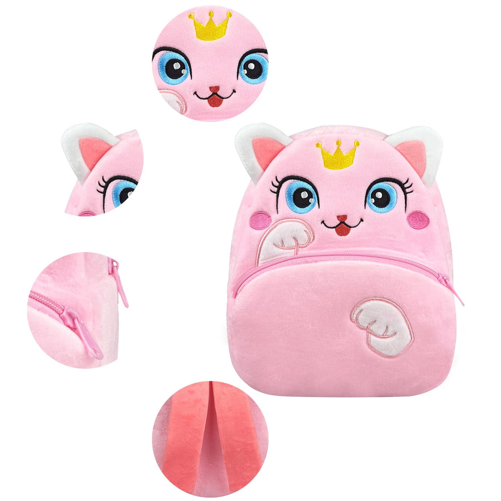 NICE CHOICE Cute Toddler Backpack Toddler Bag Plush Animal Cartoon Mini Travel Bag for Baby Girl Boy 2-6 Years(BB Unicorn)
