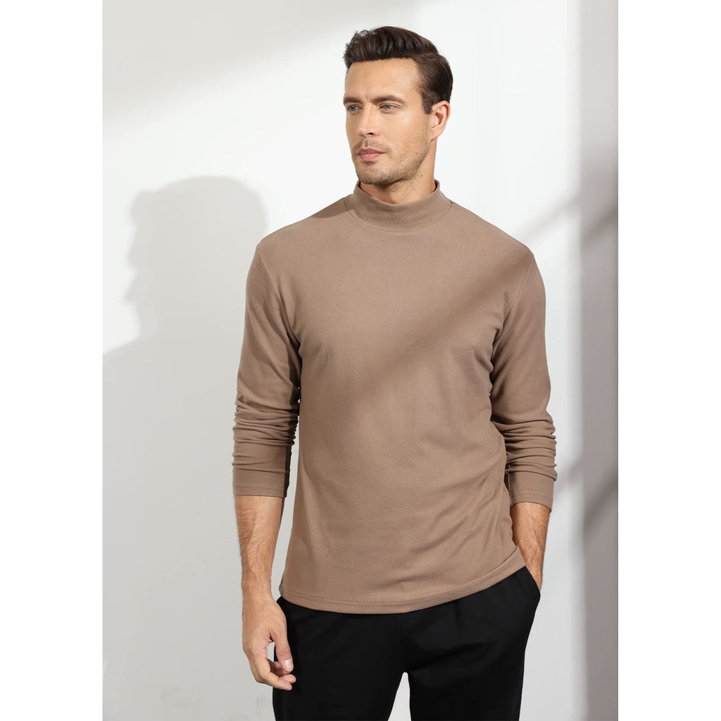 Rela Bota Mens Half Turtleneck Long Sleeve Pullover Basic Designed Undershirt Stretch Slim Fit Sweaters