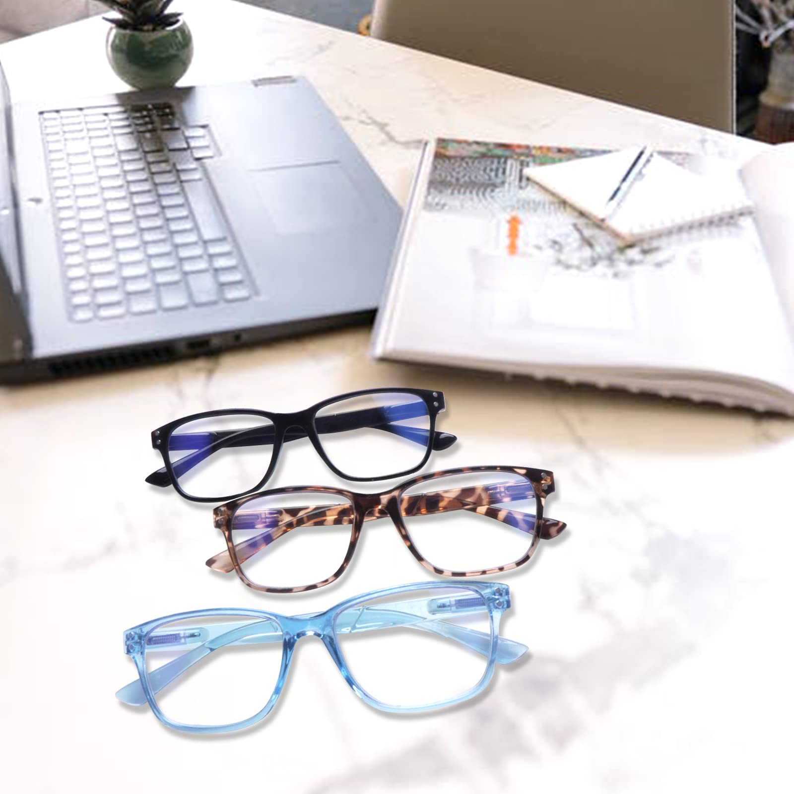 SIGVAN Reading Glasses 5 Packs Blue Light Blocking Eyeglasses Quality Spring Hinge Colorful Computer Readers for Women Men