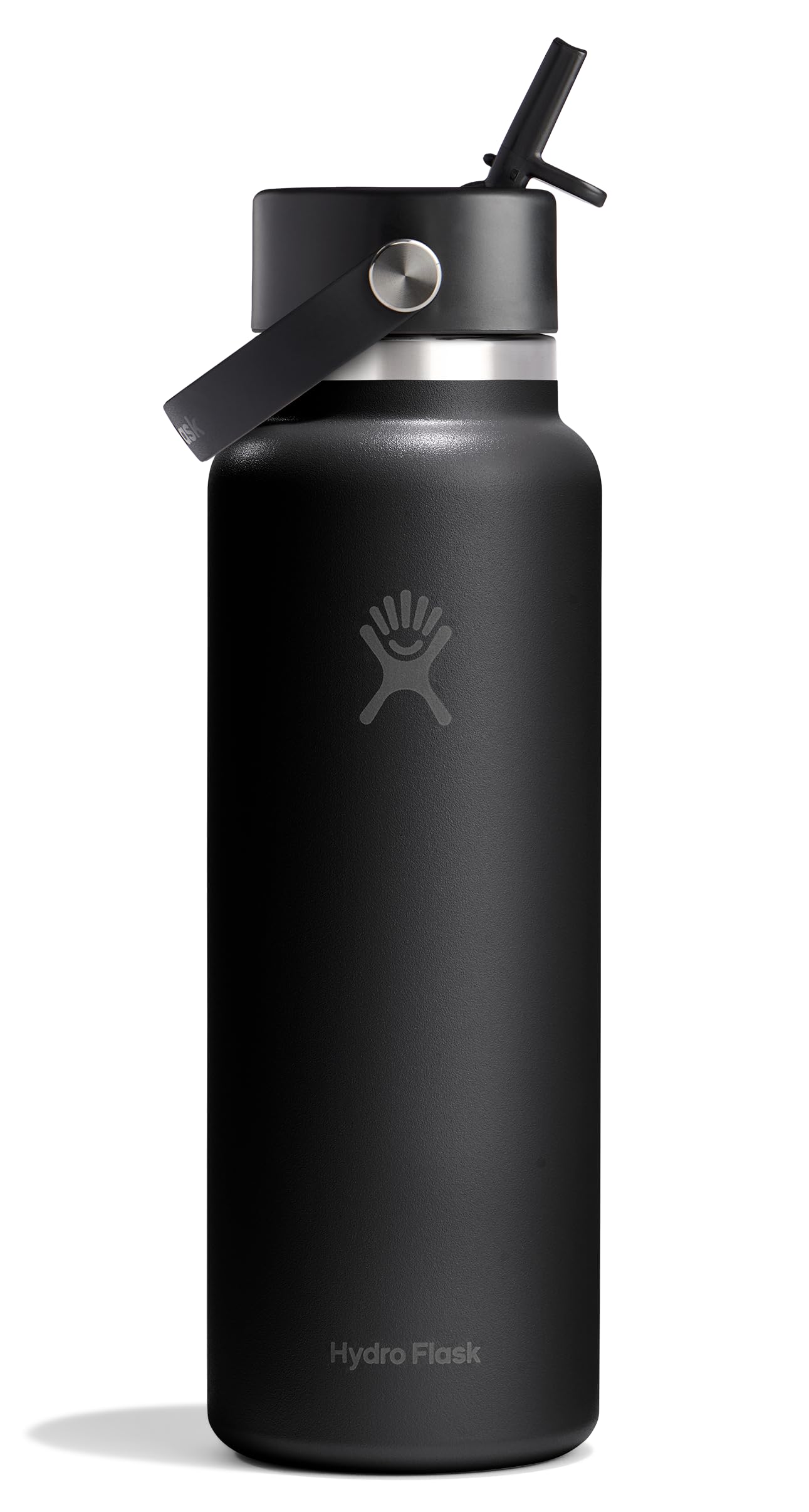 Hydro Flask Water Bottle - Insulated Stainless Steel - Wide Straw Lid, Non Spill, Leakproof in 24 Oz Forest Green Arc