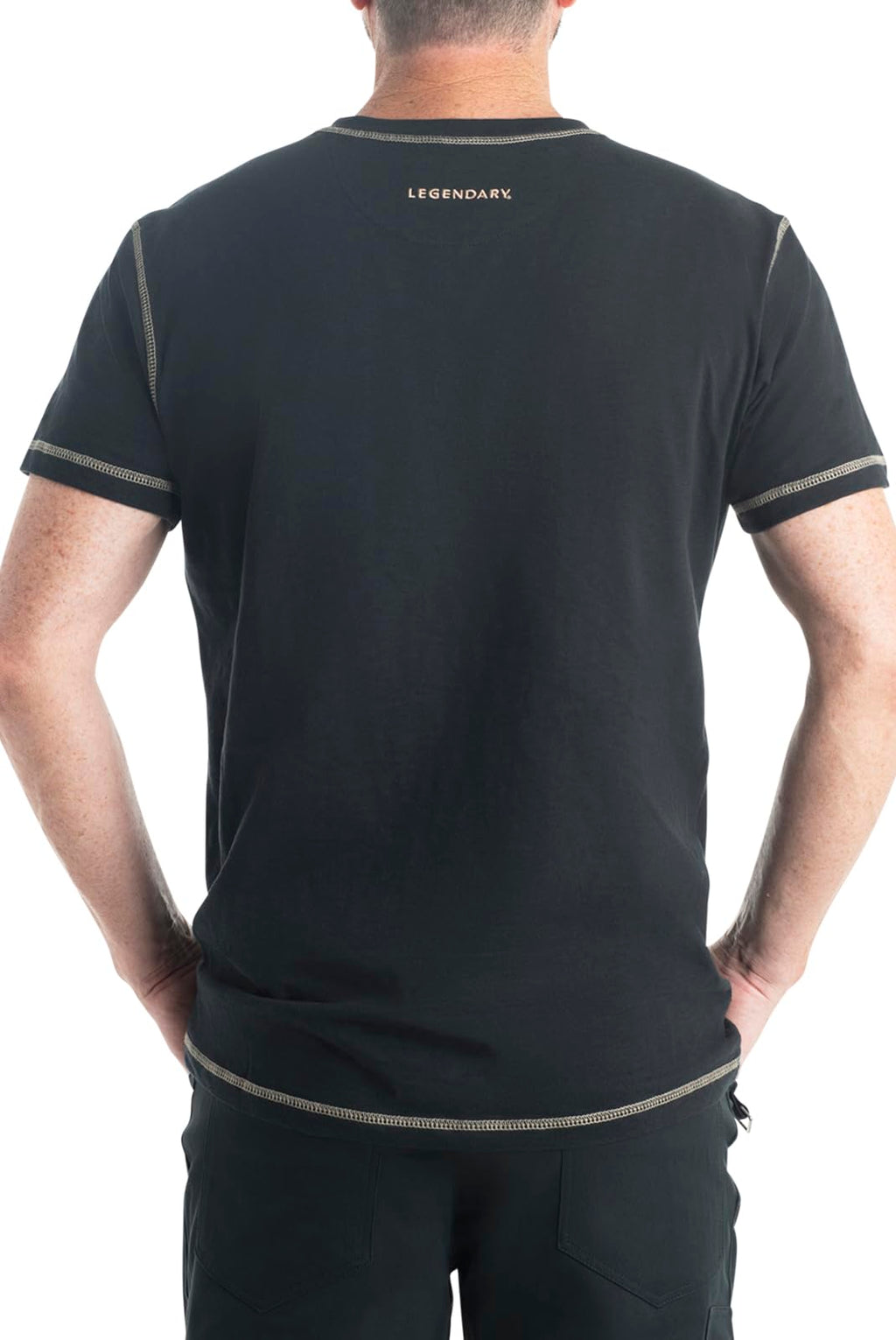 Legendary Whitetails Men's Henley Short Sleeve Casual Fit Shirt