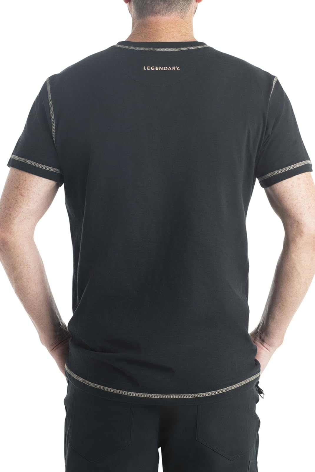 Legendary Whitetails Men's Henley Short Sleeve Casual Fit Shirt