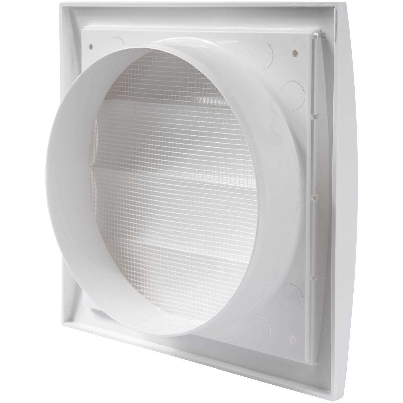Repa Market 4 Inch Anthracite Dryer Vent Hood/Duct Cover for Walls or Ceiling/ABS Plastic Louvered Air Grille with Built-In Mesh Screen/Exhaust and Dryer Vent Covers for Indoor & Outdoor Use
