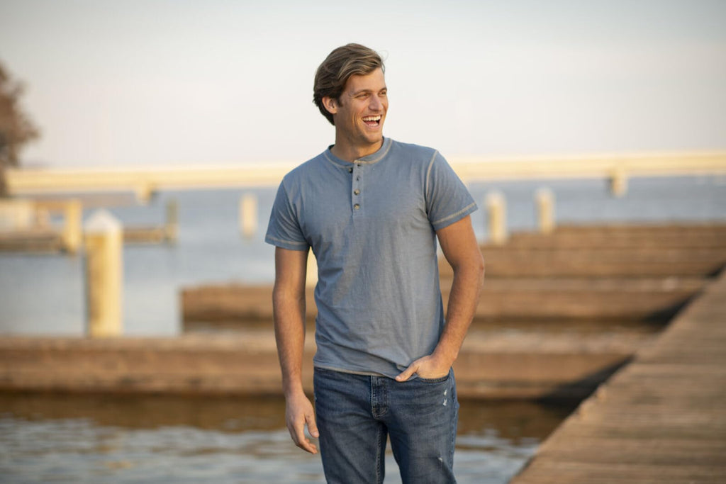 Legendary Whitetails Men's Henley Short Sleeve Casual Fit Shirt