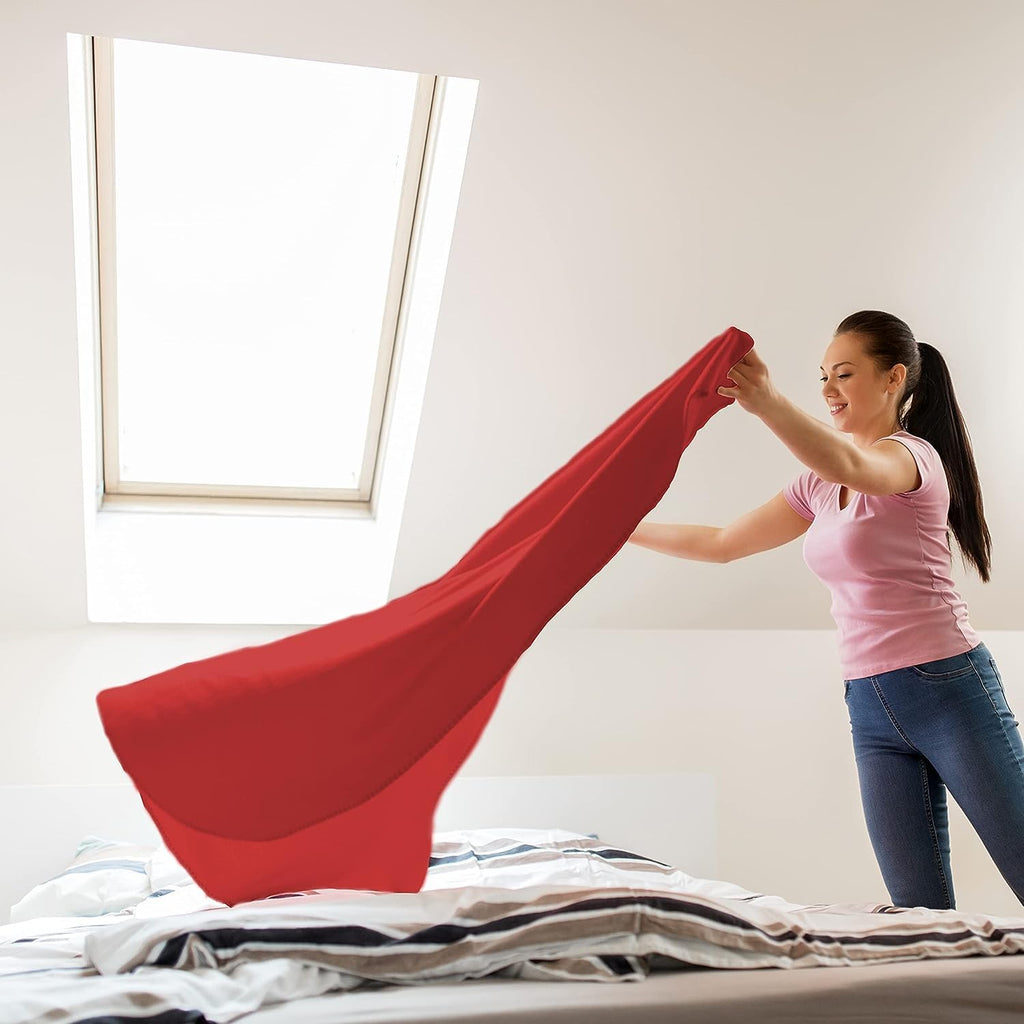 50x60 Throw Blankets, Ultra Soft Hypoallergenic Fleece Fall Throw Blanket for Livingroom, Couch, Chair, Bed, Red, Valentine's Day Throw