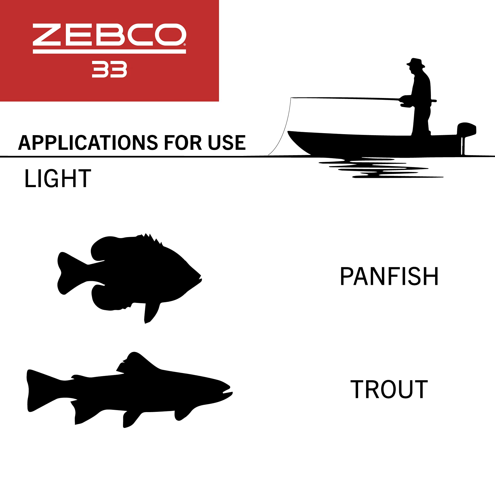 Zebco 33 Spincast Fishing Reel, Changeable Right or Left-Hand Retrieve, Built-in Bite Alert, All-Metal Gears, Pre-Spooled with Zebco Cajun Line