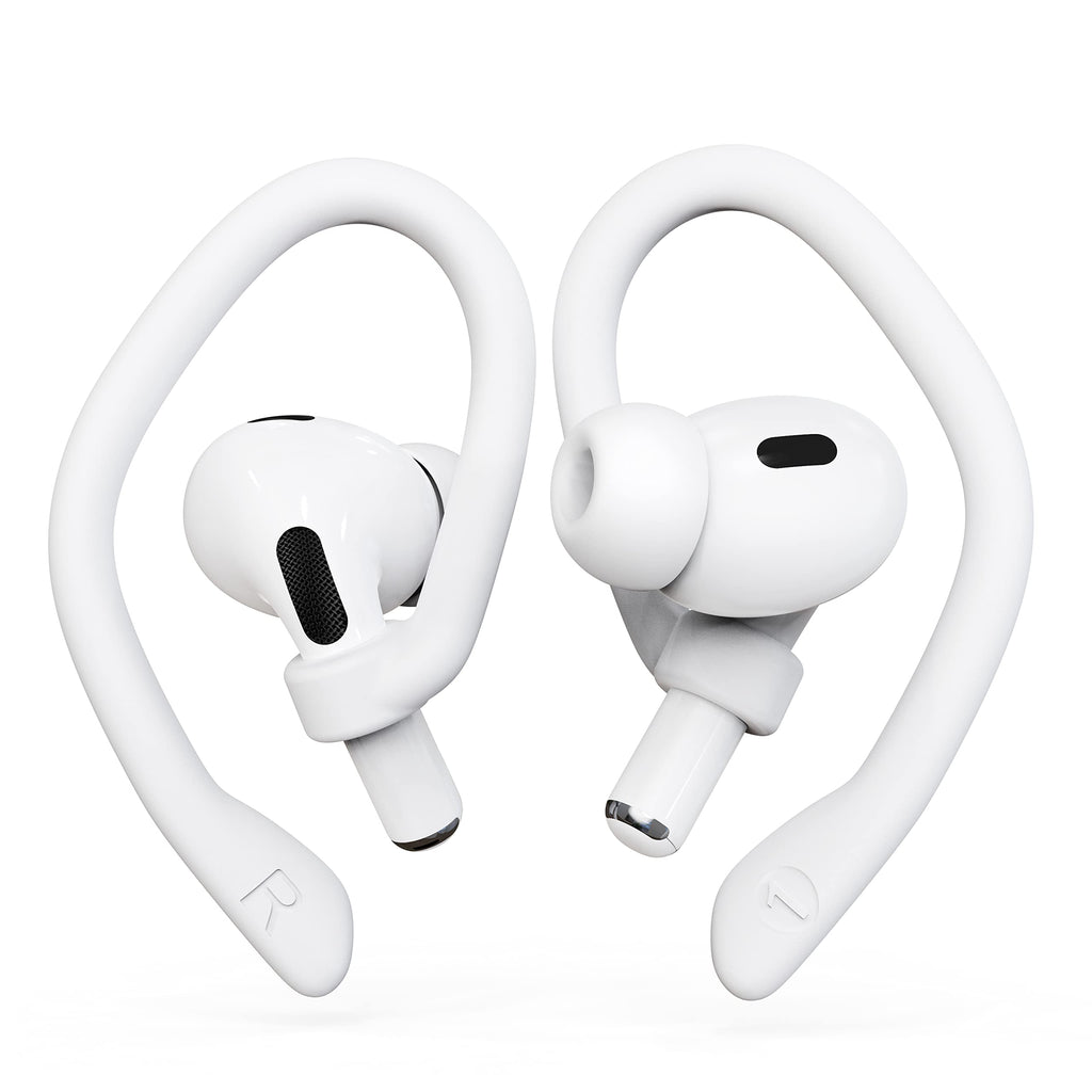 Ear Hooks 2 Pairs for AirPods Pro 2 & 1, AirPods 4 & 3, Anti-Slip Comfortable Fit, Ergonomic Design, Accessories (Small, Black)