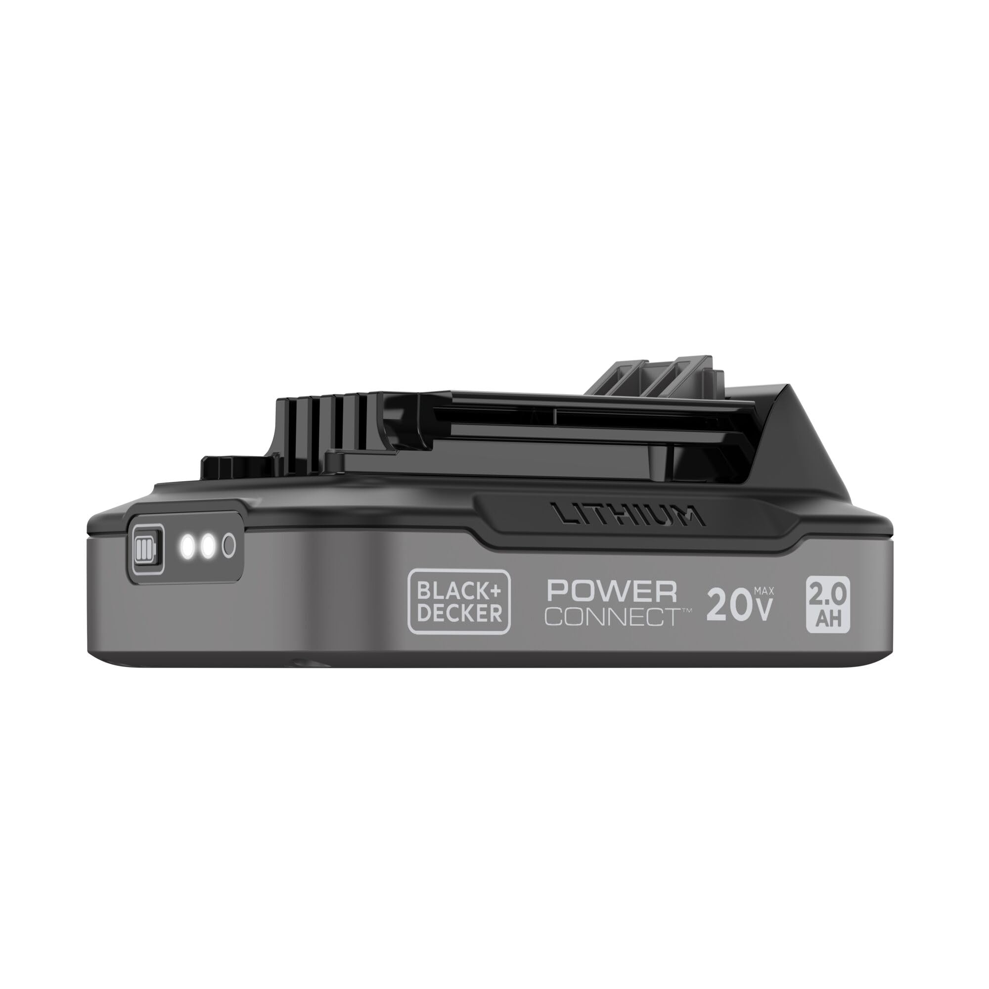BLACK+DECKER 20V MAX POWERCONNECT 2.0 Ah Battery with State of Charge Indicator Light (LBD2020S)